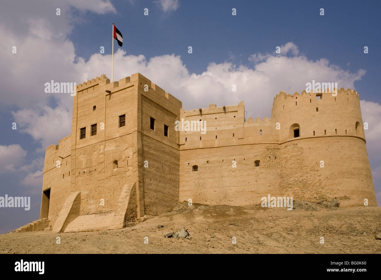 Fort, Fujairah, Émirats arabes unis, Moyen Orient Banque D'Images