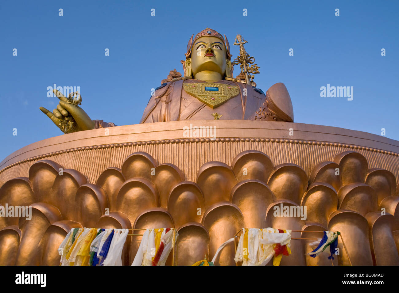 Padmasambhava statue, Samdruptse, Namchi s, Sikkim, Inde, Asie Banque D'Images