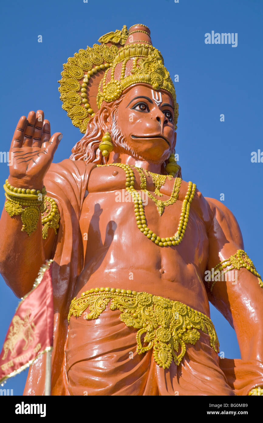 Statue de Hanuman, Shri Hanuman Park, Samdruptse, Kalimpong, Bengale occidental, Inde, Asie Banque D'Images