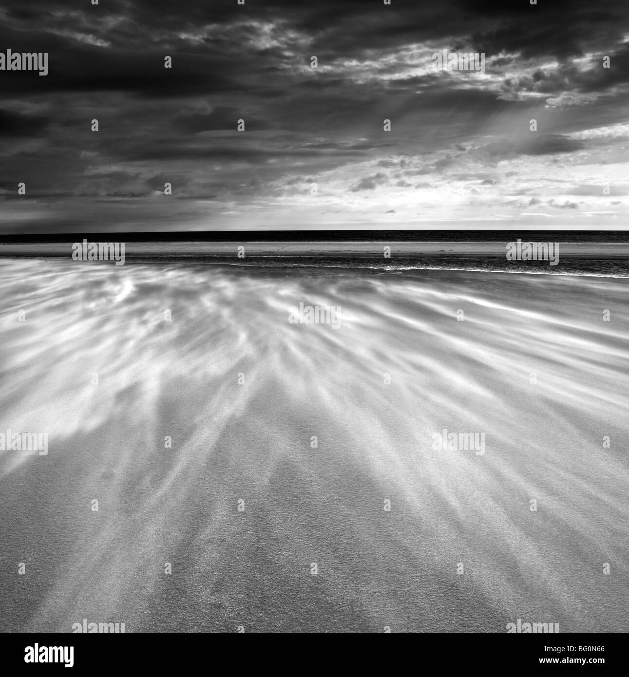 Souffle sur le sable plage, City of london, Alnwick, Northumberland, Angleterre, Royaume-Uni, Europe Banque D'Images