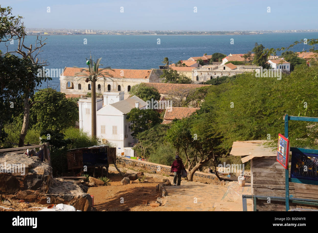 L'île de Gorée célèbre pour son rôle dans l'esclavage, voir plus à Dakar, Sénégal, Afrique de l'Ouest, l'Afrique Banque D'Images