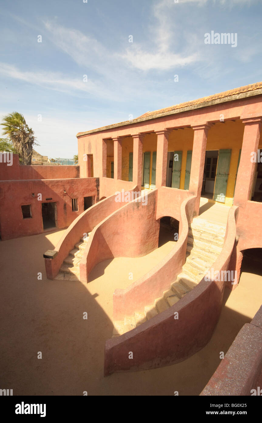 Maison des esclaves (esclaves), l'île de Gorée, UNESCO World Heritage Site, près de Dakar, Sénégal, Afrique de l'Ouest, l'Afrique Banque D'Images