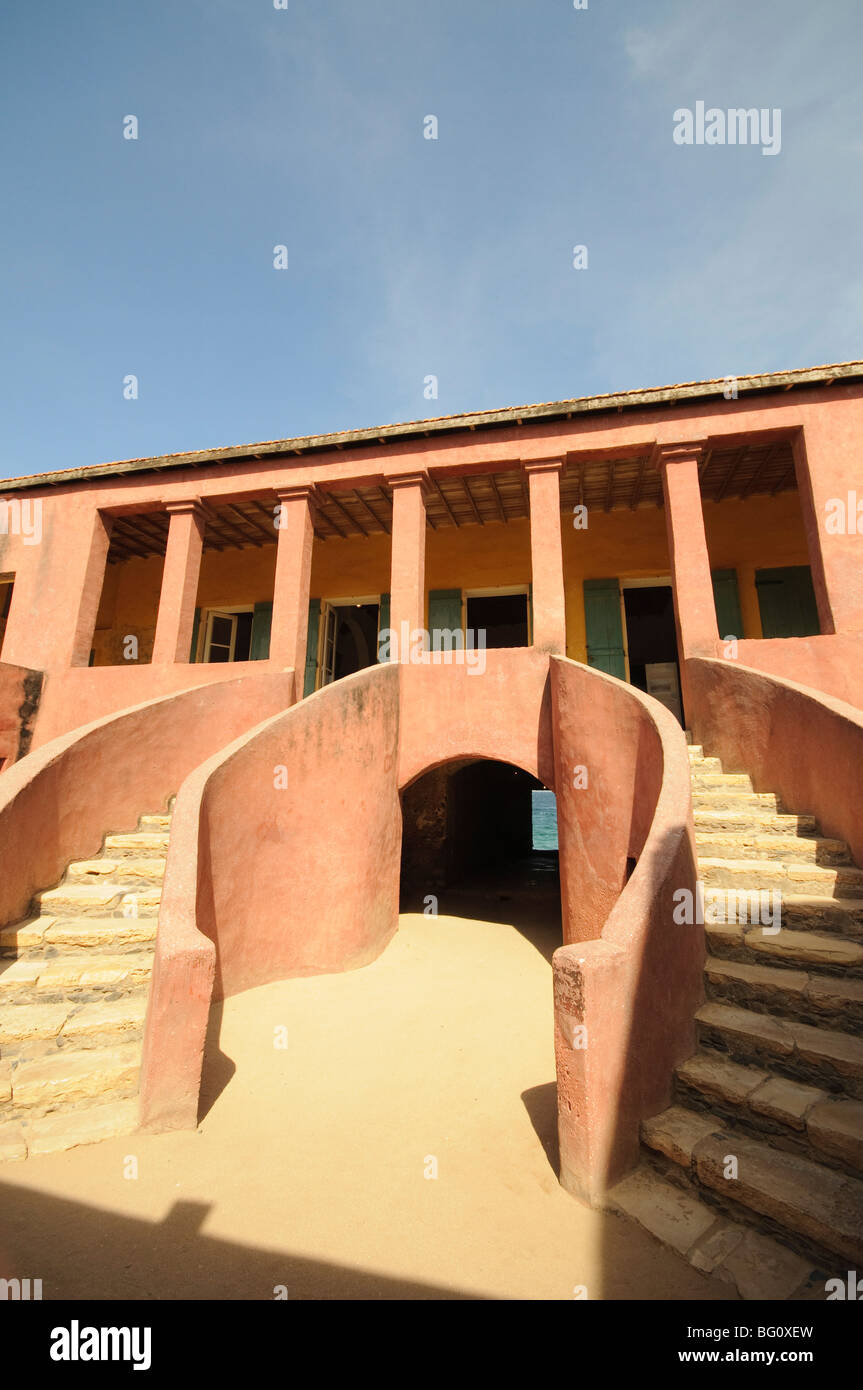 Maison des esclaves (esclaves), l'île de Gorée, UNESCO World Heritage Site, près de Dakar, Sénégal, Afrique de l'Ouest, l'Afrique Banque D'Images