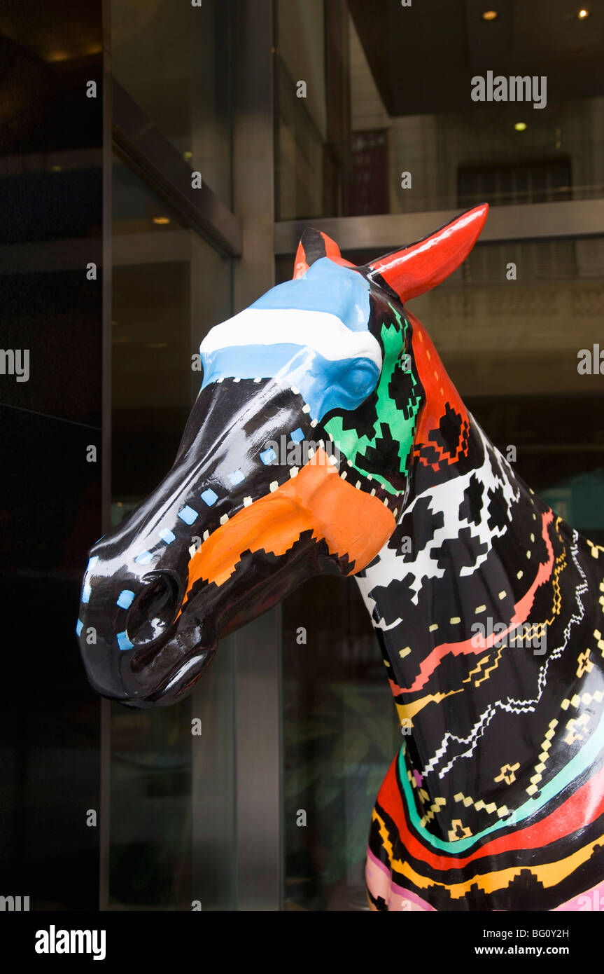 Peintures décoratives cheval, Buenos Aires, Argentine, Amérique du Sud Banque D'Images