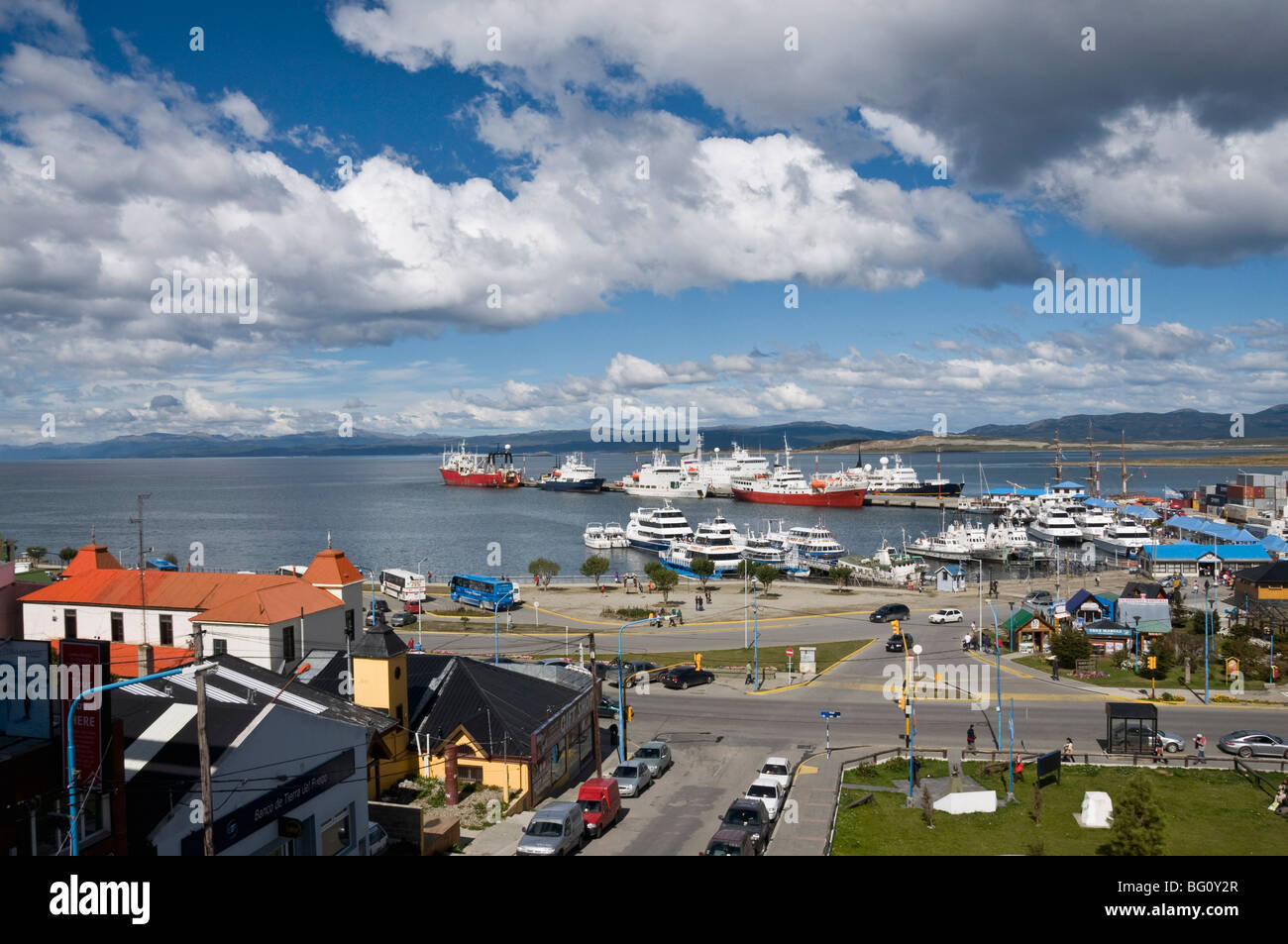 Ville la plus méridionale du monde, Ushuaia, Argentine, Amérique du Sud Banque D'Images