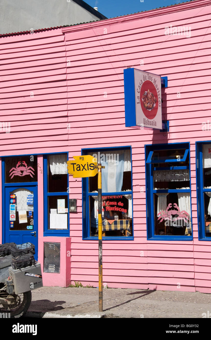 Ville la plus méridionale du monde, Ushuaia, Argentine, Amérique du Sud Banque D'Images