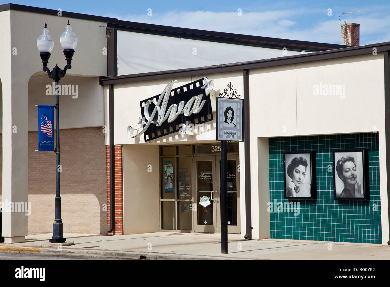 Ava Gardner Museum à Smithfield, Caroline du Nord. Banque D'Images
