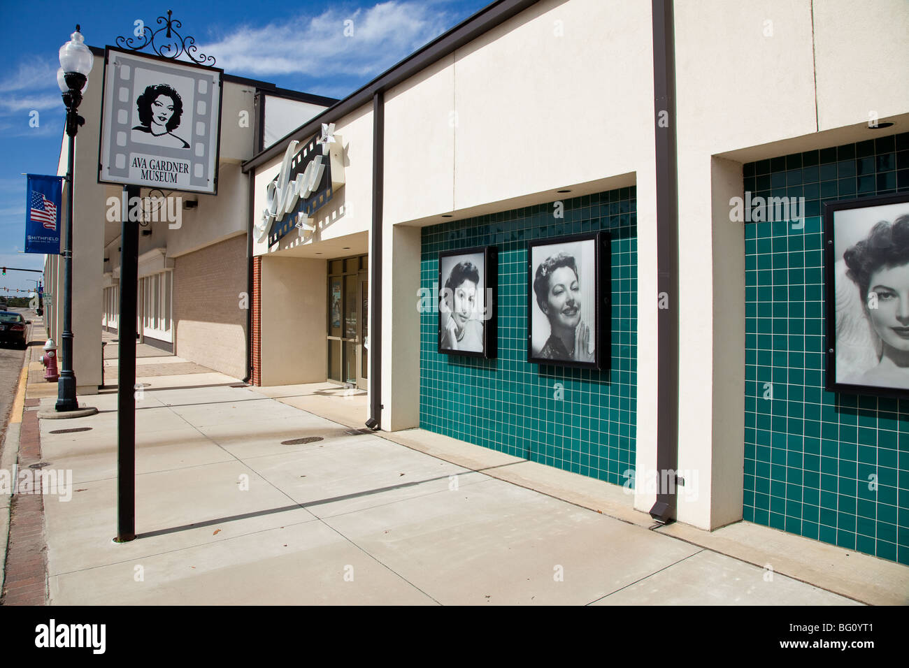 Ava Gardner Museum à Smithfield, Caroline du Nord. Banque D'Images