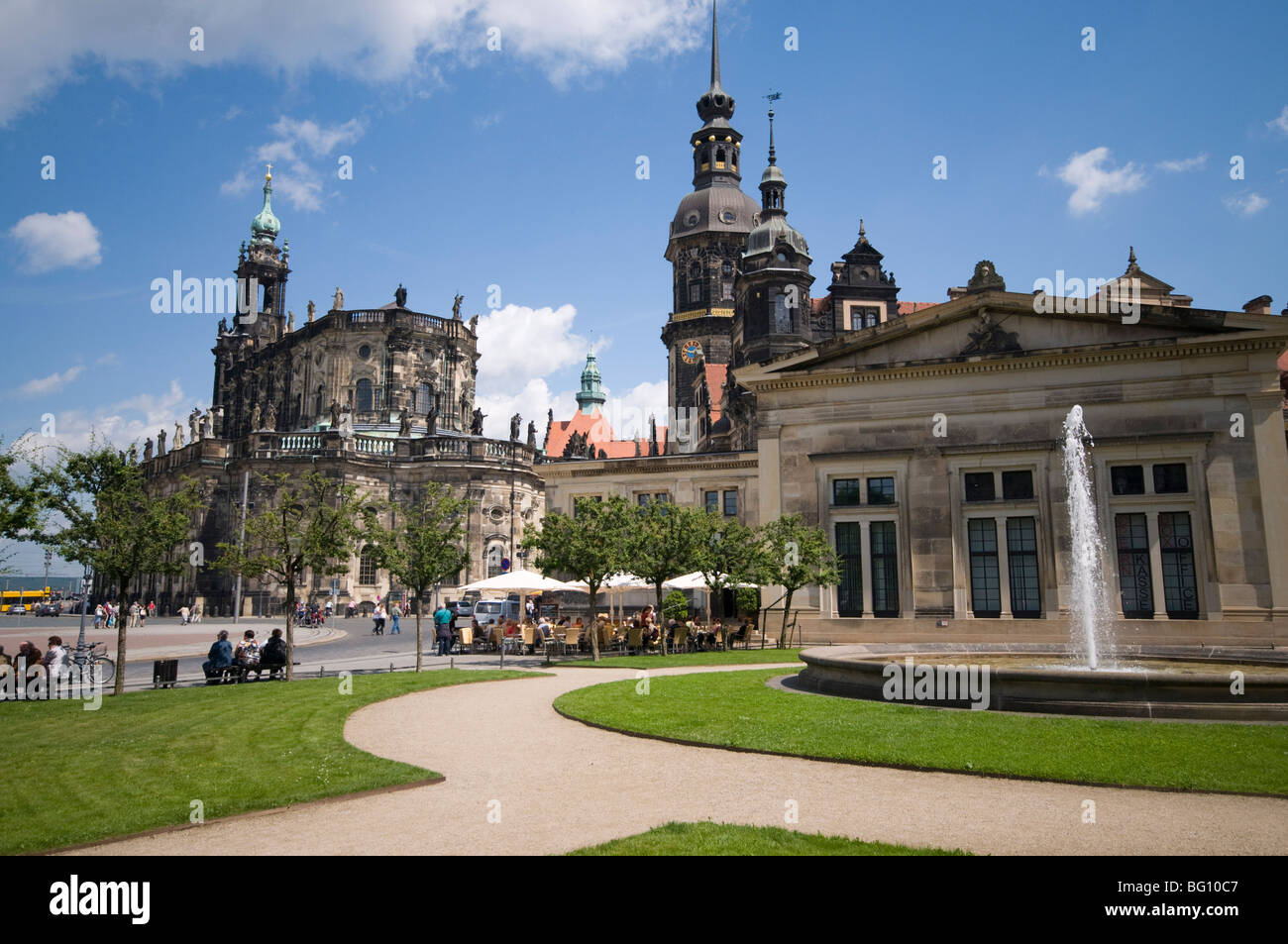 La Cour Palace, Dresde, Saxe, Allemagne, Europe Banque D'Images