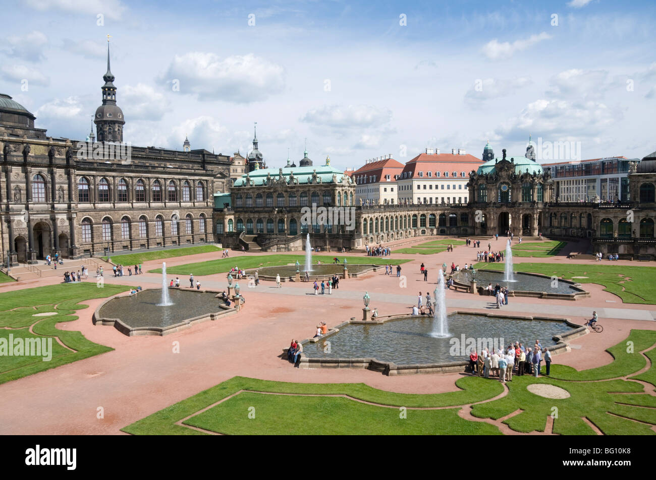 Le Zwinger, Dresde, Saxe, Allemagne, Europe Banque D'Images