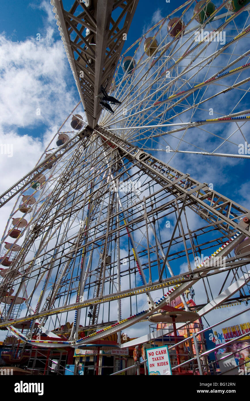 La grande roue sur le Central Pier, Blackpool, Lancashire, Angleterre, Royaume-Uni, Europe Banque D'Images