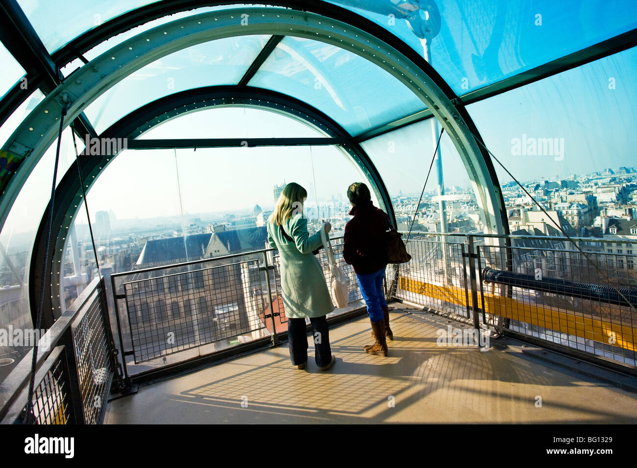 Centre Georges Pompidou, Paris Banque D'Images