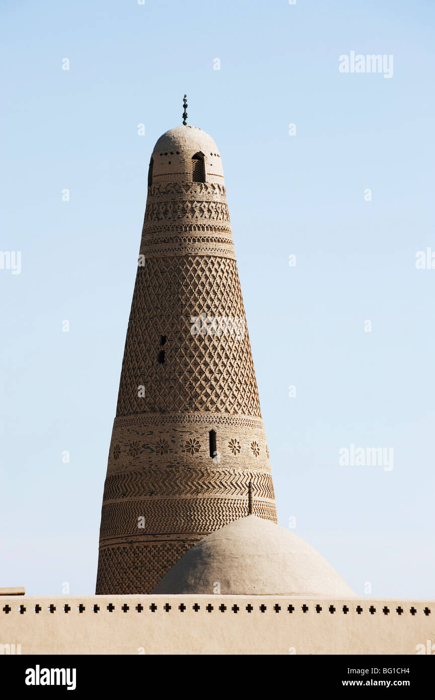 Emin Minaret, Turpan sur la Route de la Soie au patrimoine mondial de l'UNESCO, la Province du Xinjiang, China, Asia Banque D'Images