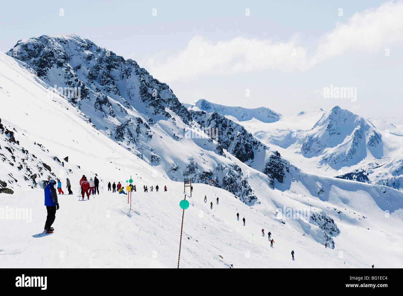 Whistler Mountain Resort, lieu des Jeux Olympiques d'hiver de 2010, en Colombie-Britannique, au Canada, en Amérique du Nord Banque D'Images