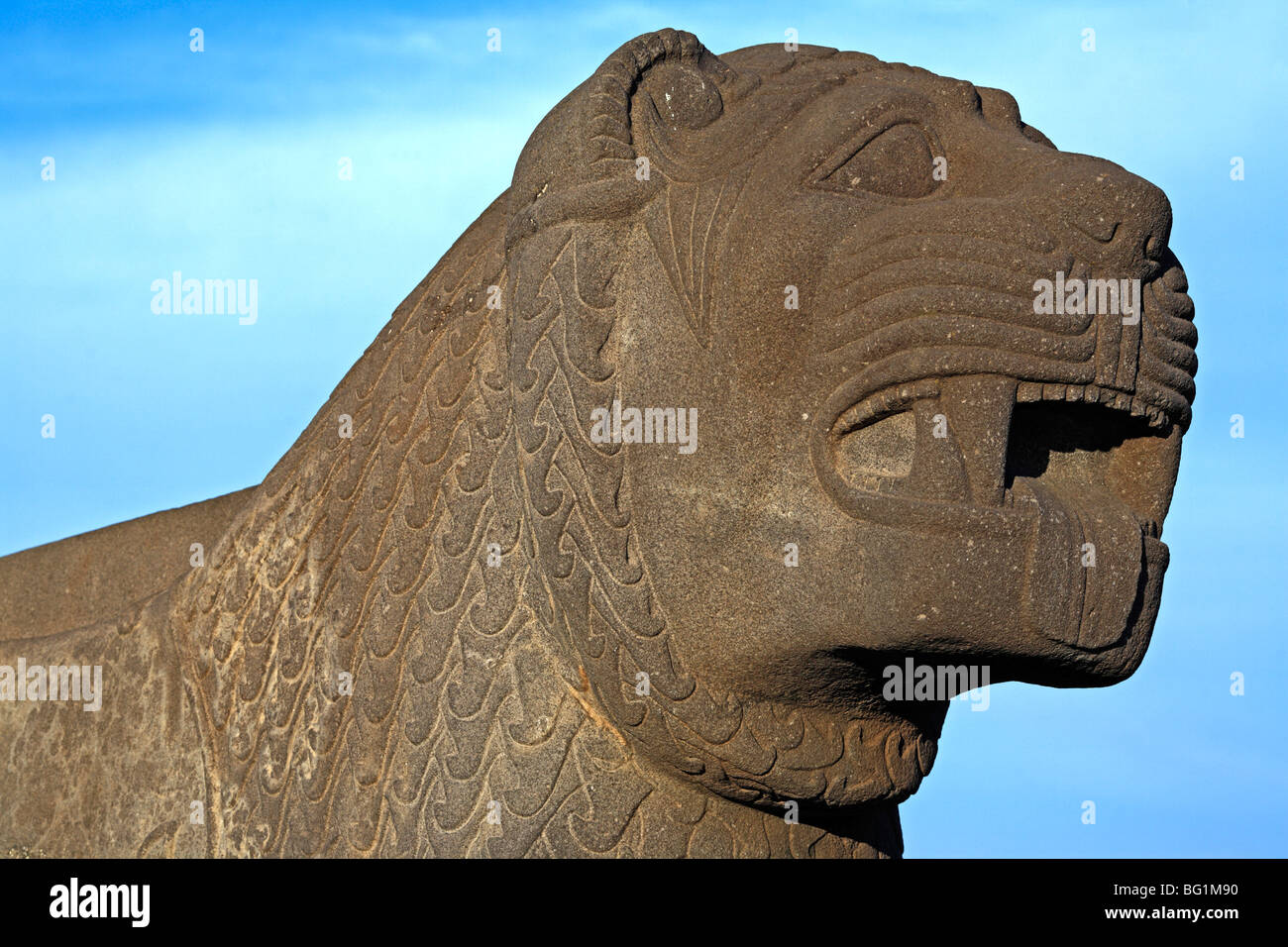 Hittite temple d'Ishtar (10-9 siècle avant J.-C.), Ain Dara, la Syrie Banque D'Images