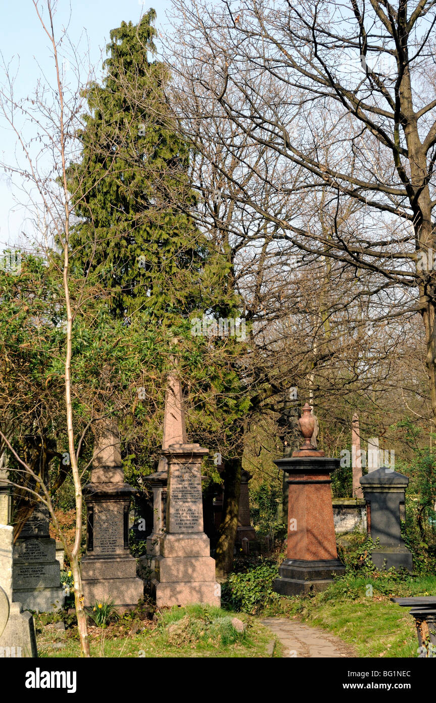 Abney Park Cemetery Stoke Newington London England UK Banque D'Images