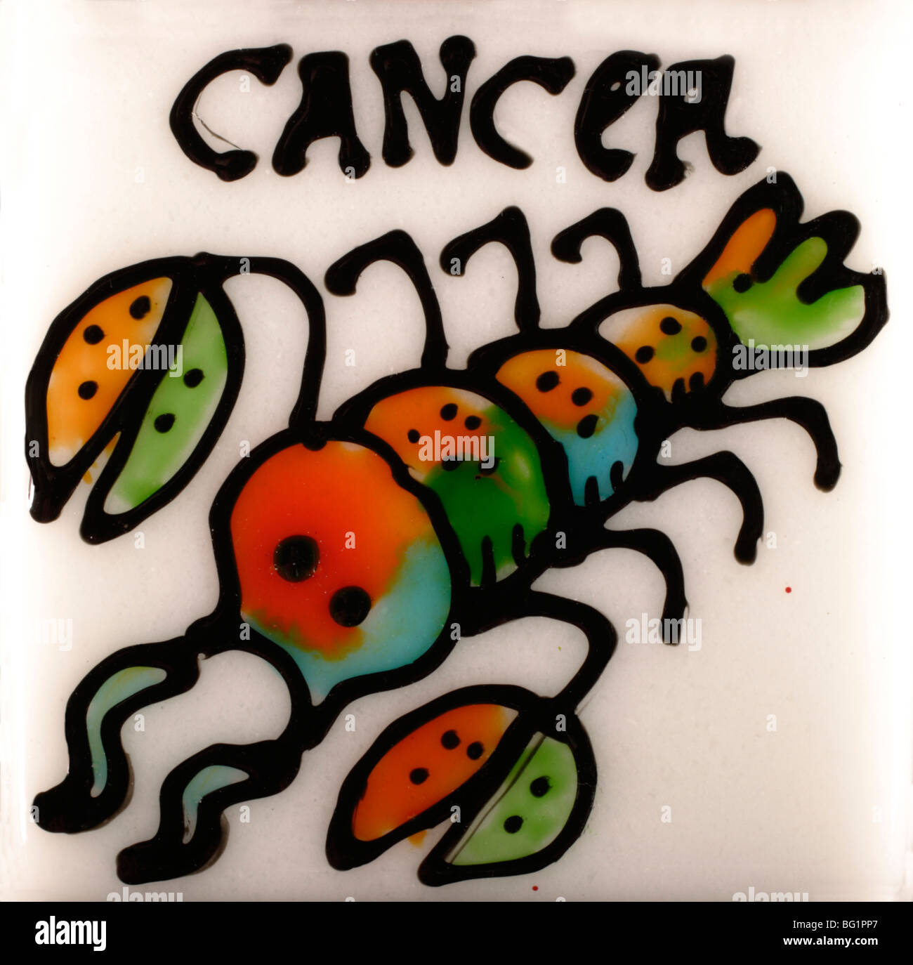 Horoscope Cancer,signe du zodiaque (22.06.-22.07.),Cancea Banque D'Images