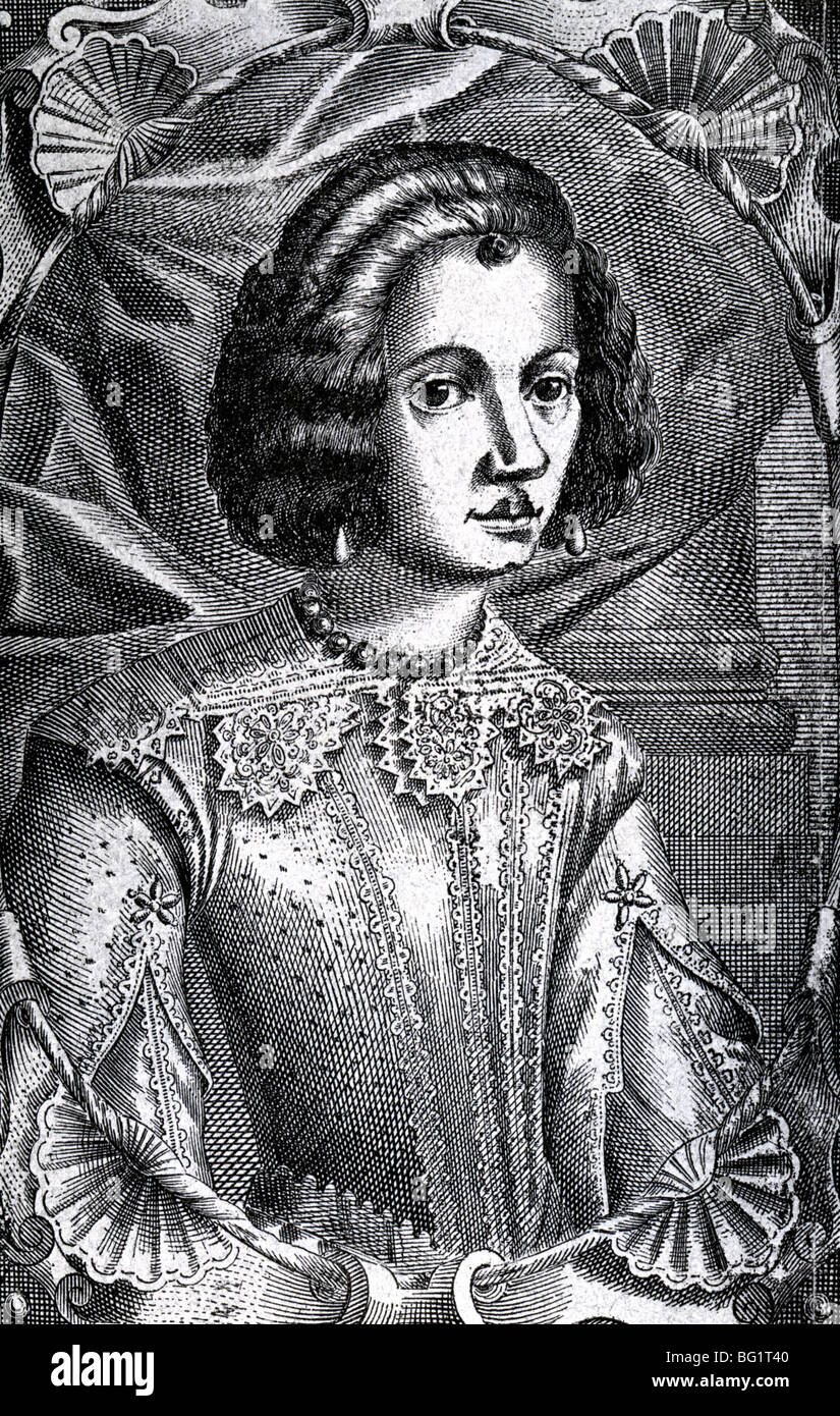 LEONORA BARONI - chanteur et musicien italien (1611-1670) Banque D'Images