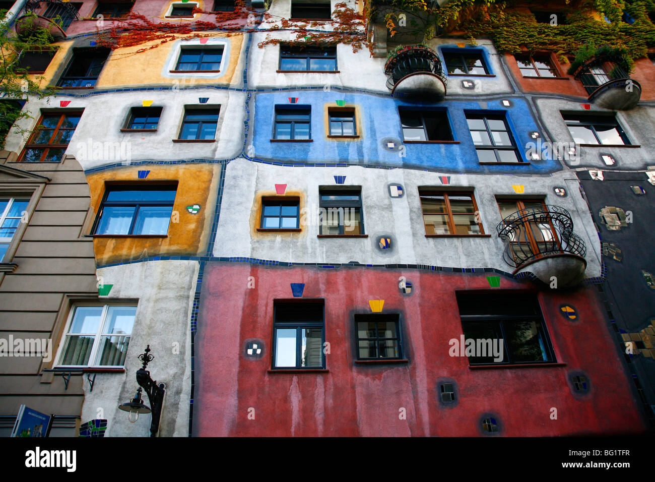 Maison Hundertwasser, Vienne, Autriche, Europe Banque D'Images