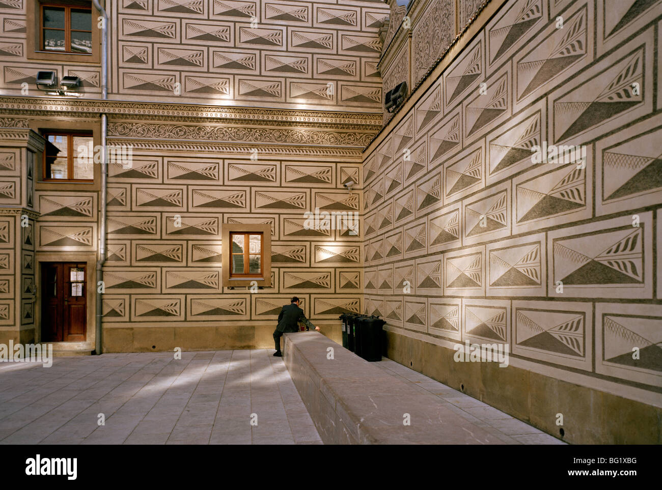 World Travel. Le palais Schwarzenberg Palais à Prague dans l'ancienne ville de Prague en République tchèque, en Europe de l'Est. Culture Histoire Banque D'Images