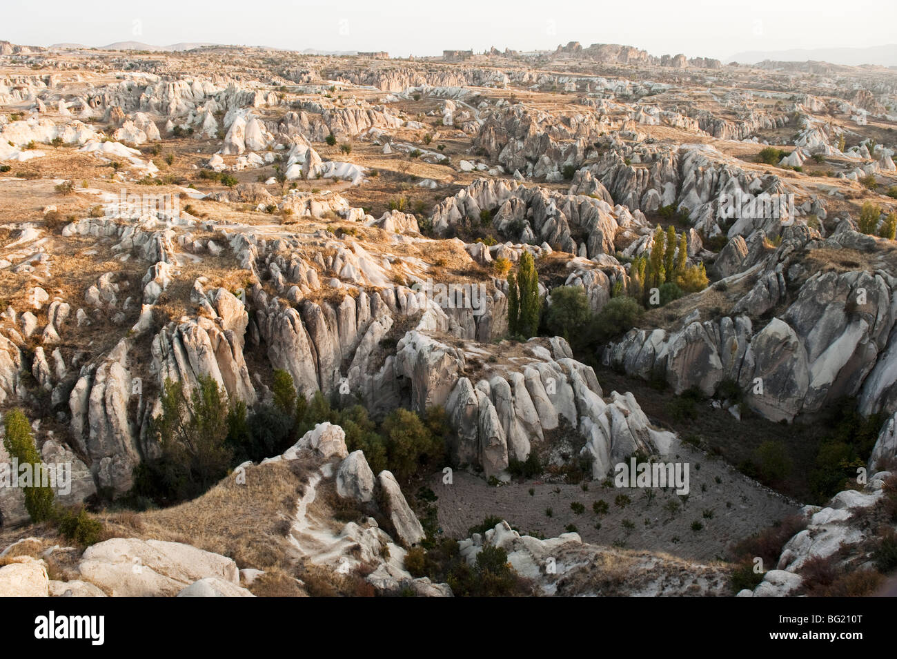 Paysage de l'érosion en Cappadoce, Province de Nevşehir, Turquie Banque D'Images