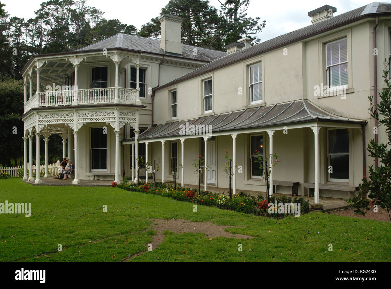 Hôtel particulier, Kawau Island, New Zealand Banque D'Images
