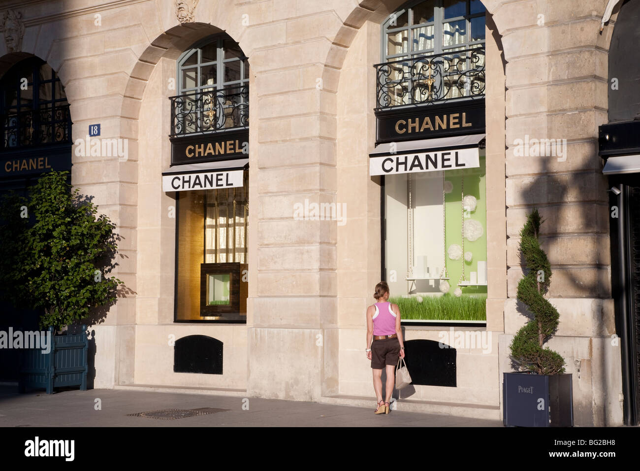 Chanel Boutique, Place Vendôme Square, Paris, France, Europe Banque D'Images