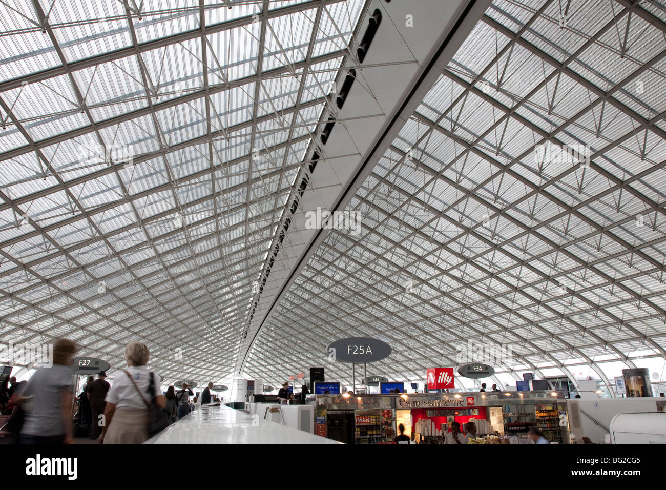 L'aéroport international Charles de Gaulle, Paris, France, Europe Banque D'Images