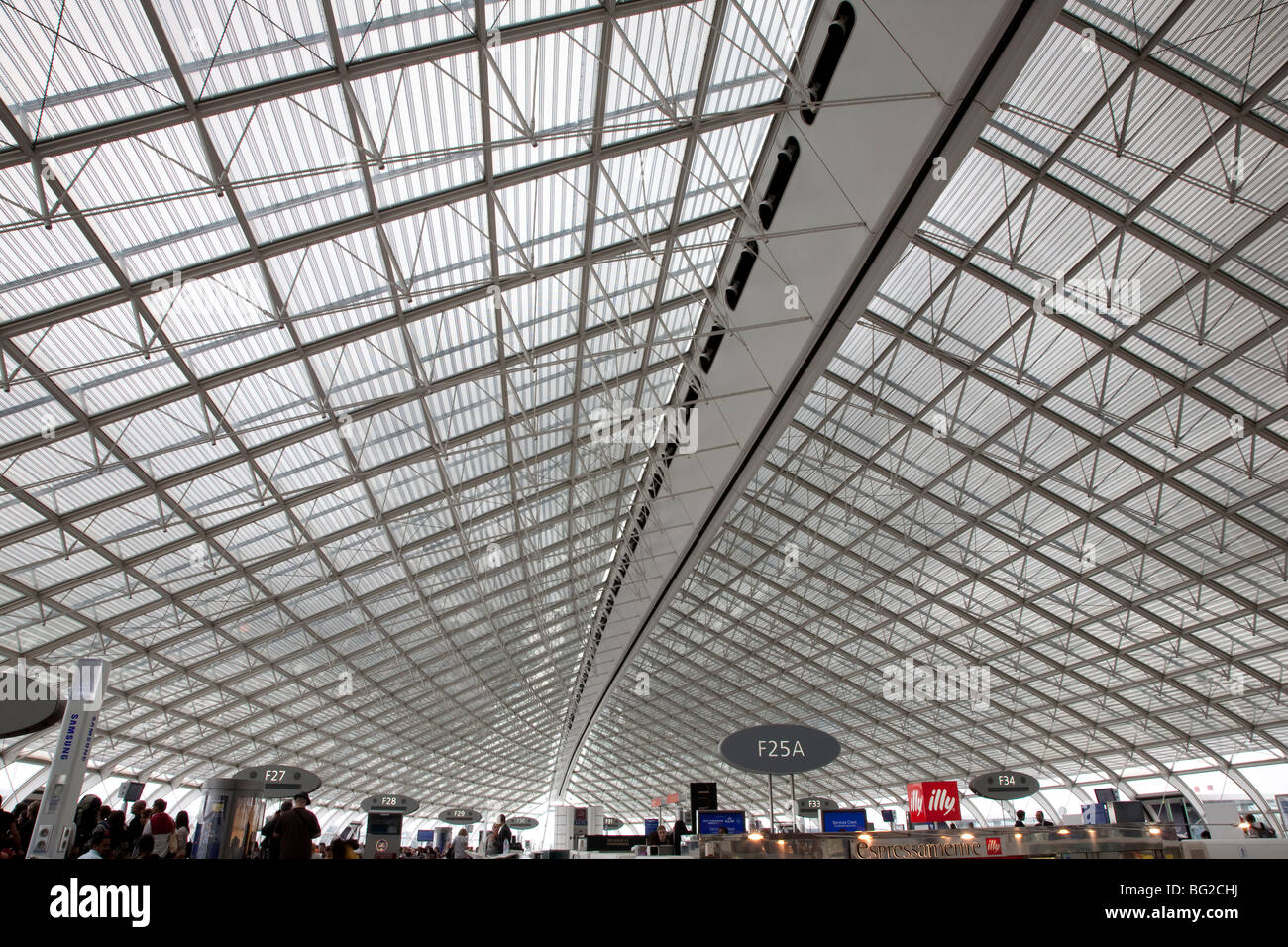 L'aéroport international Charles de Gaulle à Paris, France, Europe Banque D'Images