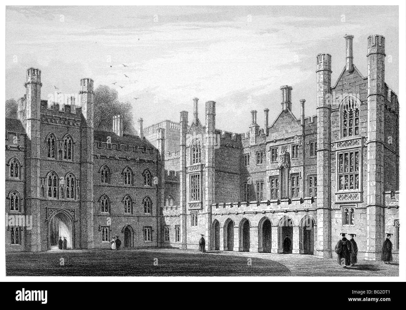 Trinity College, Cambridge - nouvelle Cour Banque D'Images