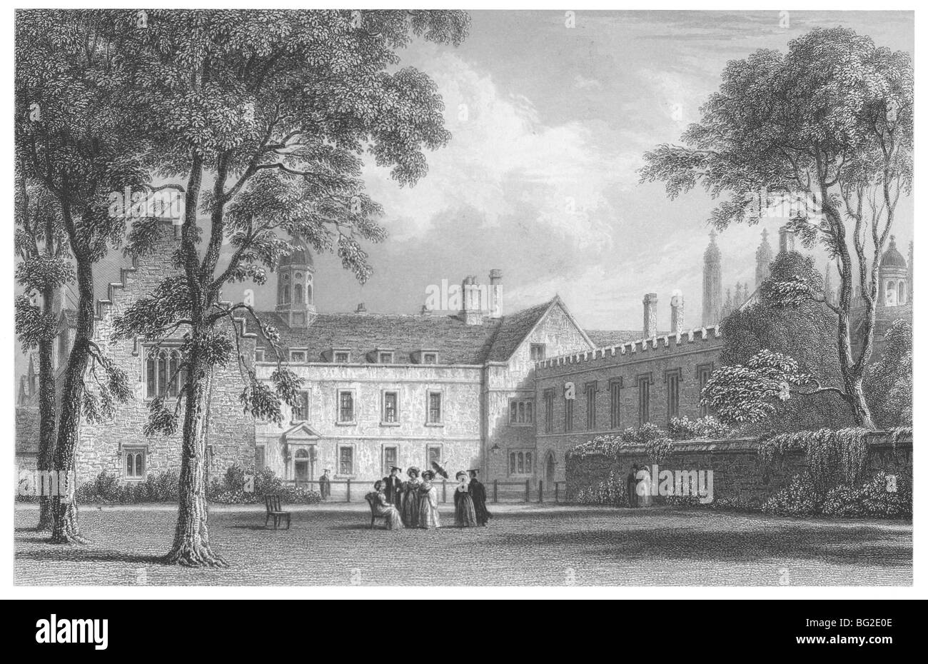 Trinity Hall, Cambridge - Vue du jardin Banque D'Images Trinity Hall, Cambridge - Vue du jardin Banque D'Images