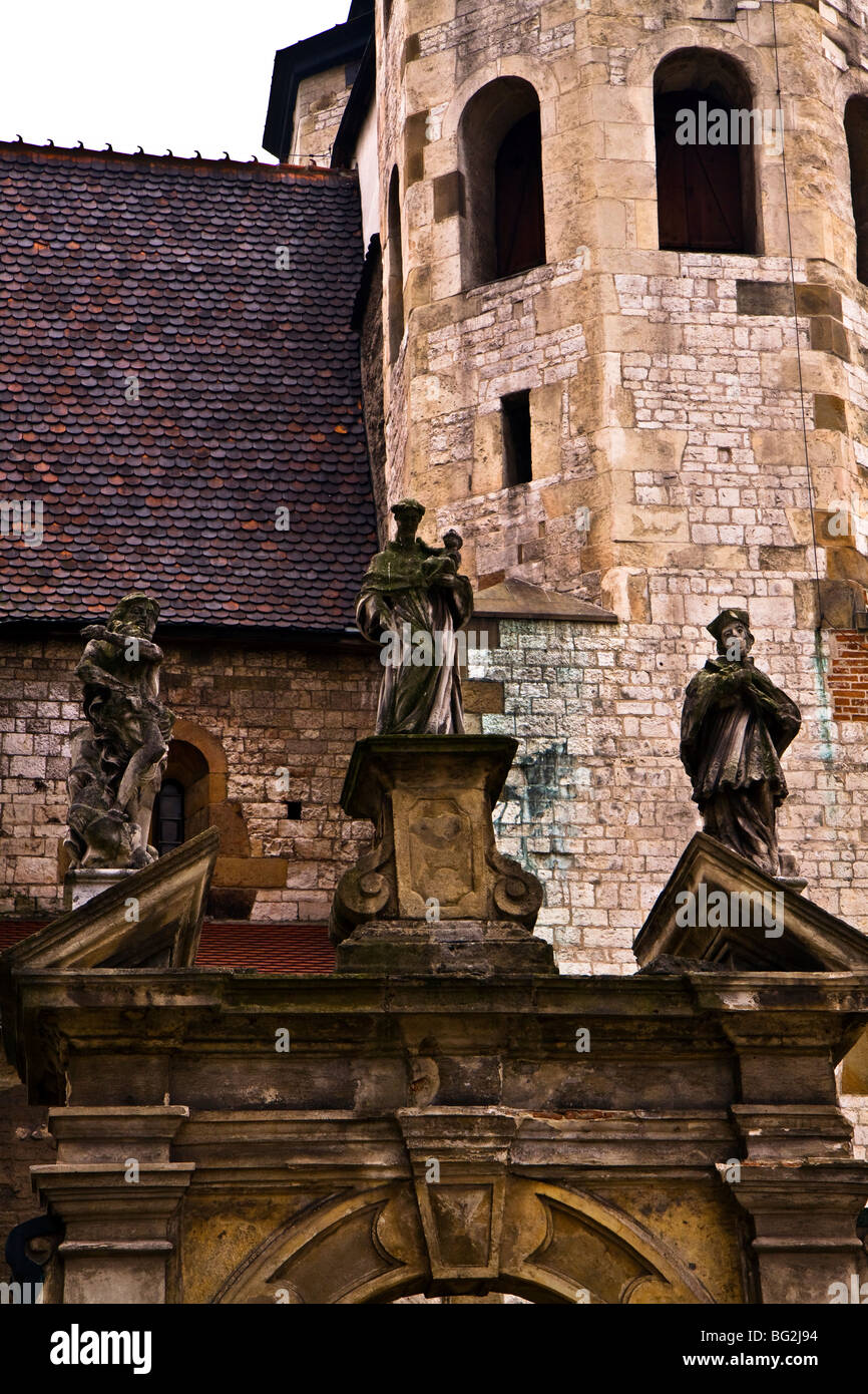 Église de Saint André l'exemple le mieux préservé de l'architecture romane à Cracovie Banque D'Images