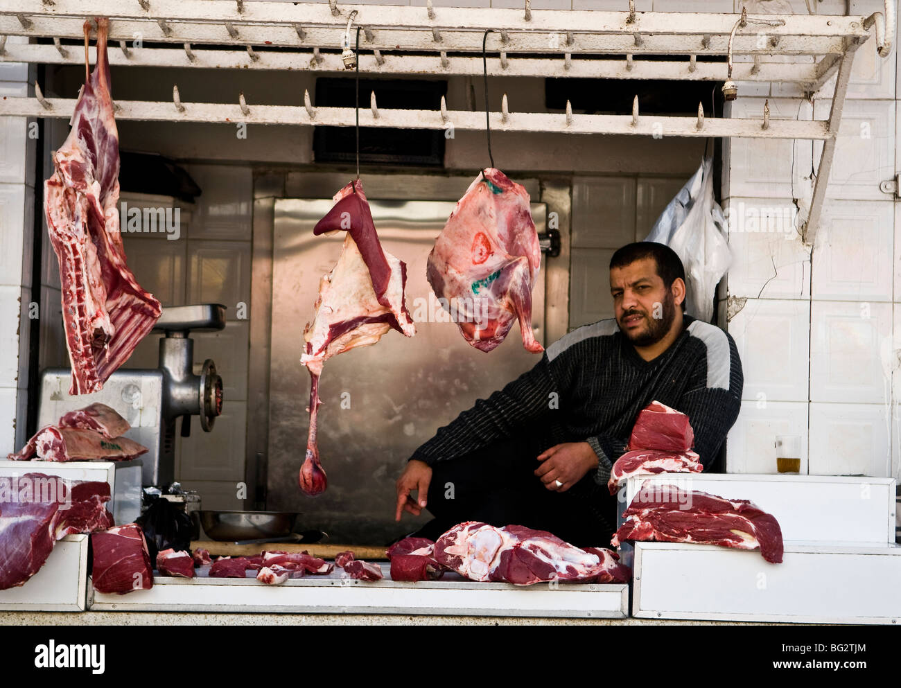 Scènes de marché à Casablanca au Maroc. Banque D'Images