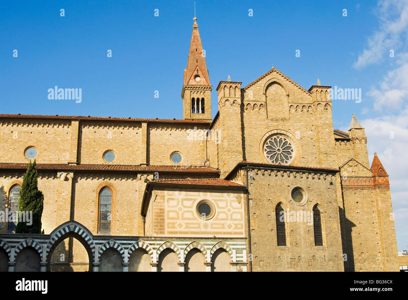 Église de Santa Maria Novella, Florence, UNESCO World Heritage Site, Toscane, Italie, Europe Banque D'Images