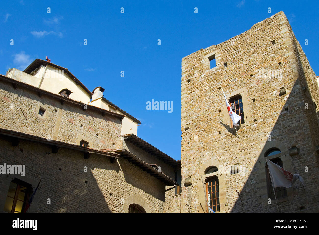 Dante Alighieri's house, Florence, Toscane, Italie, Europe Banque D'Images