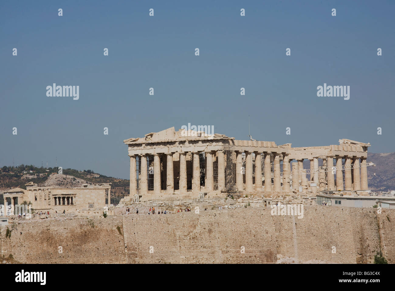 Le temple du Parthénon et Acropole, UNESCO World Heritage Site, Athènes, Grèce, Europe Banque D'Images