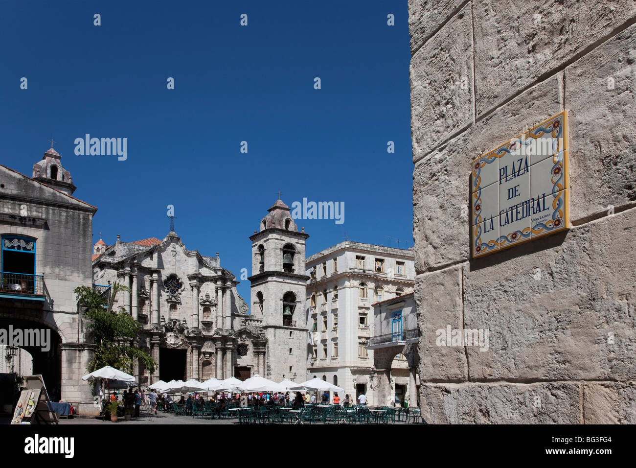 La Cathédrale, La Havane, Cuba, Antilles, Amérique Centrale Banque D'Images