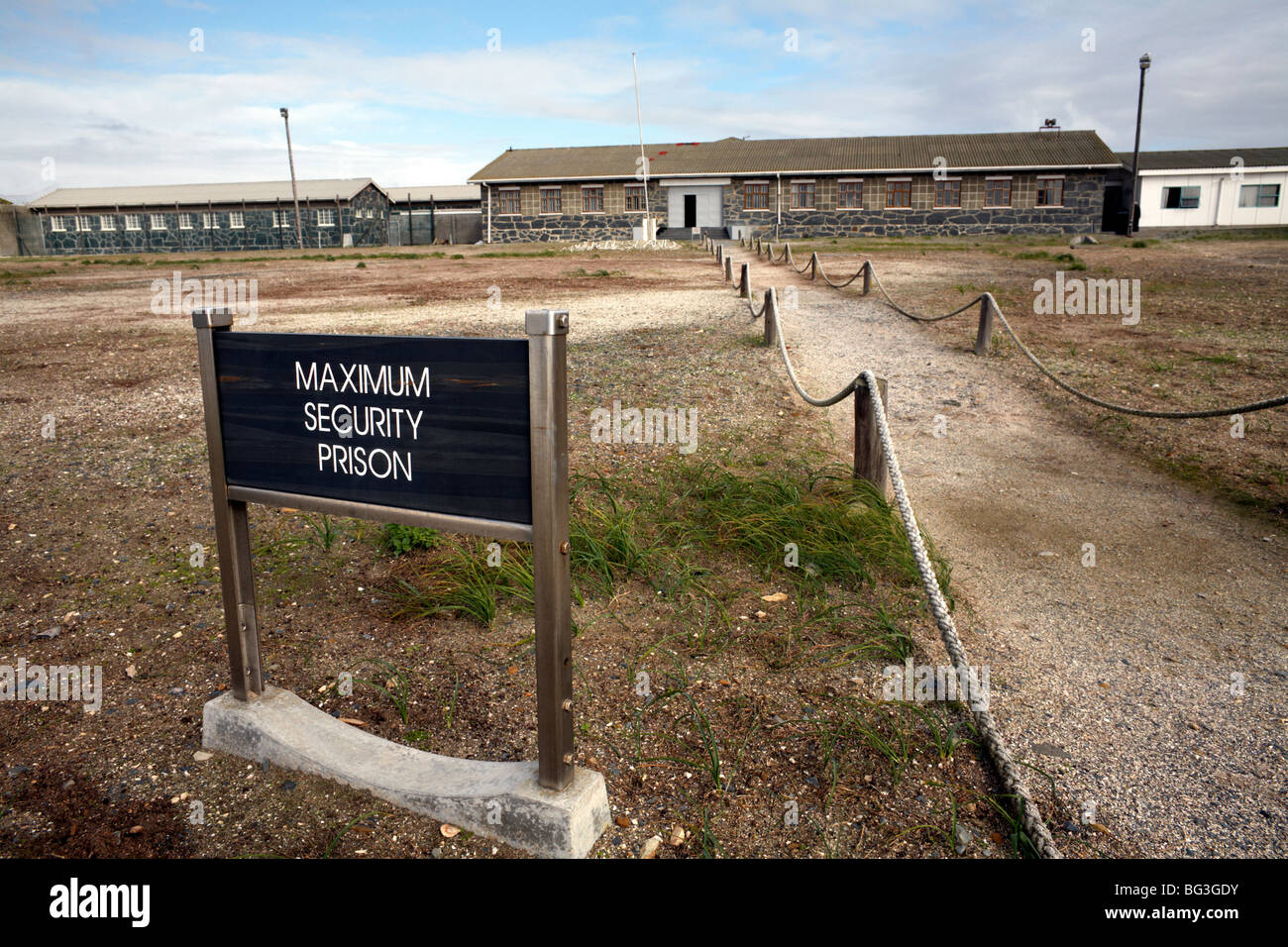La prison de Robben Island, Cape Town, Afrique du Sud, l'Afrique Banque D'Images