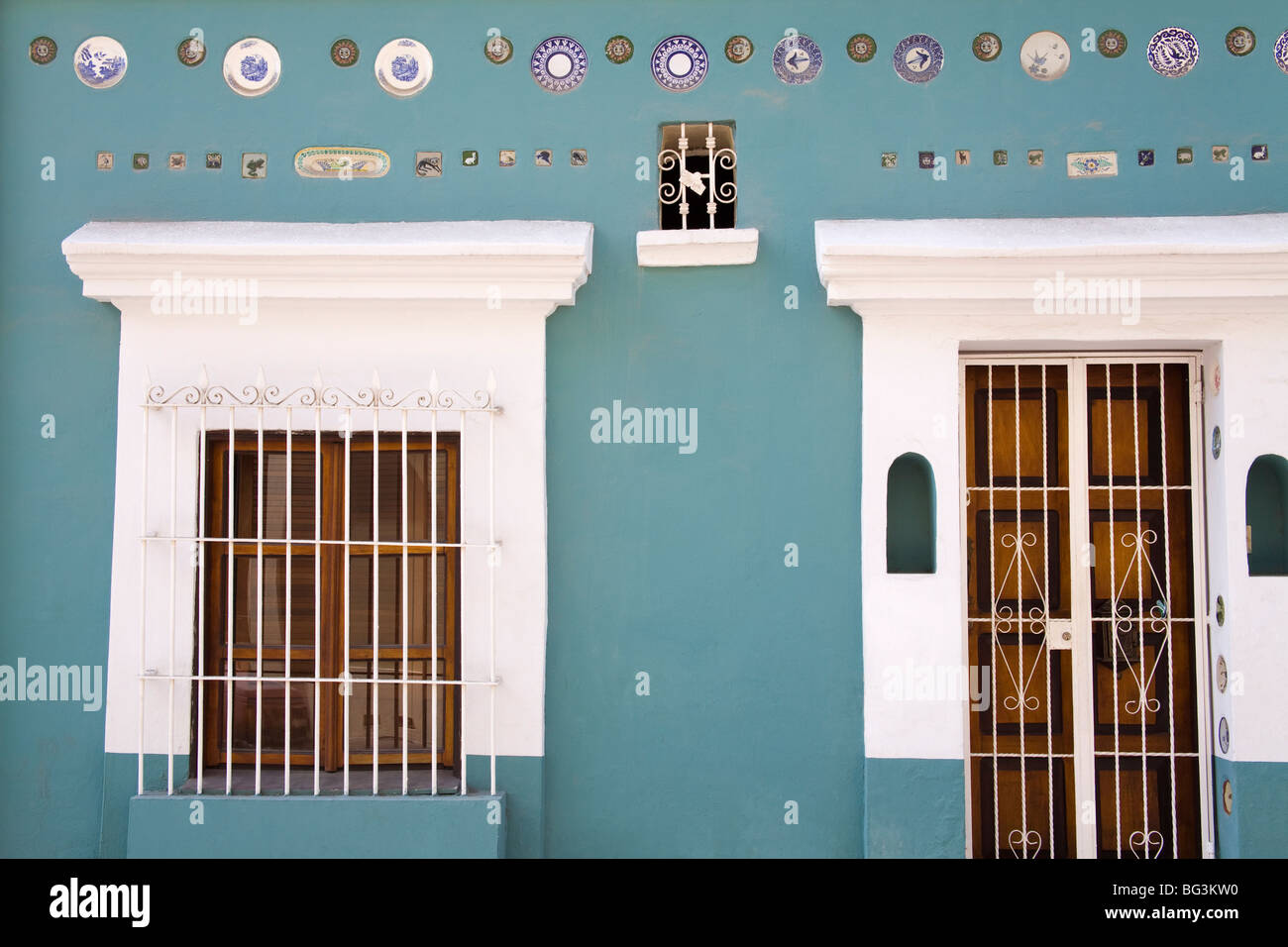 Maison de style colonial dans la Vieille Ville, Mazatlan, Sinaloa, Mexique, Etat de l'Amérique du Nord Banque D'Images