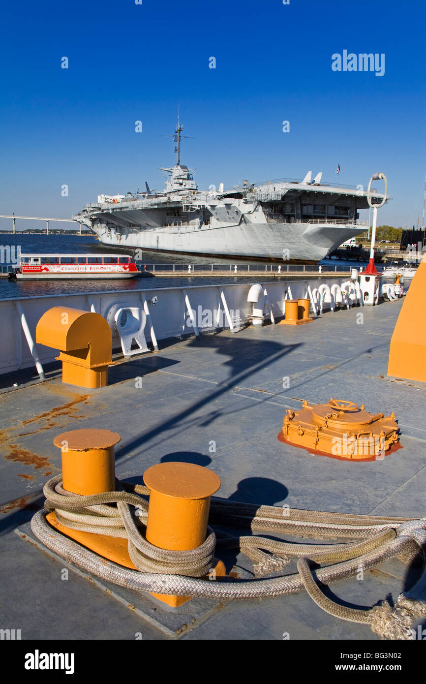Porte-avions USS Yorktown, Musée Naval et Maritime de Patriots Point, Charleston, Caroline du Sud, États-Unis d'Amérique Banque D'Images