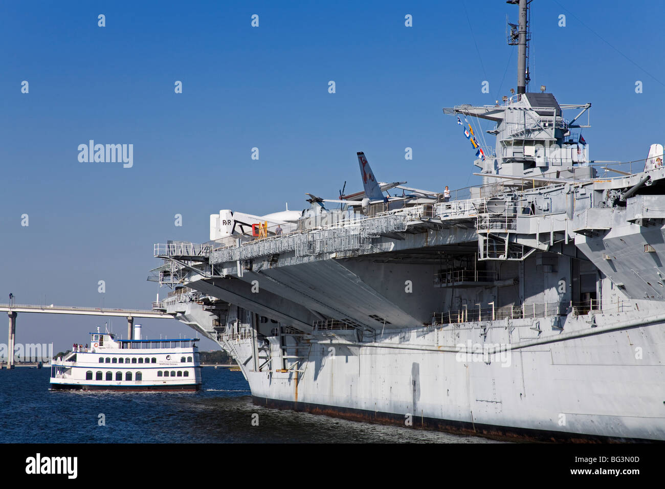 Porte-avions USS Yorktown, Musée Naval et Maritime de Patriots Point, Charleston, Caroline du Sud, États-Unis d'Amérique Banque D'Images