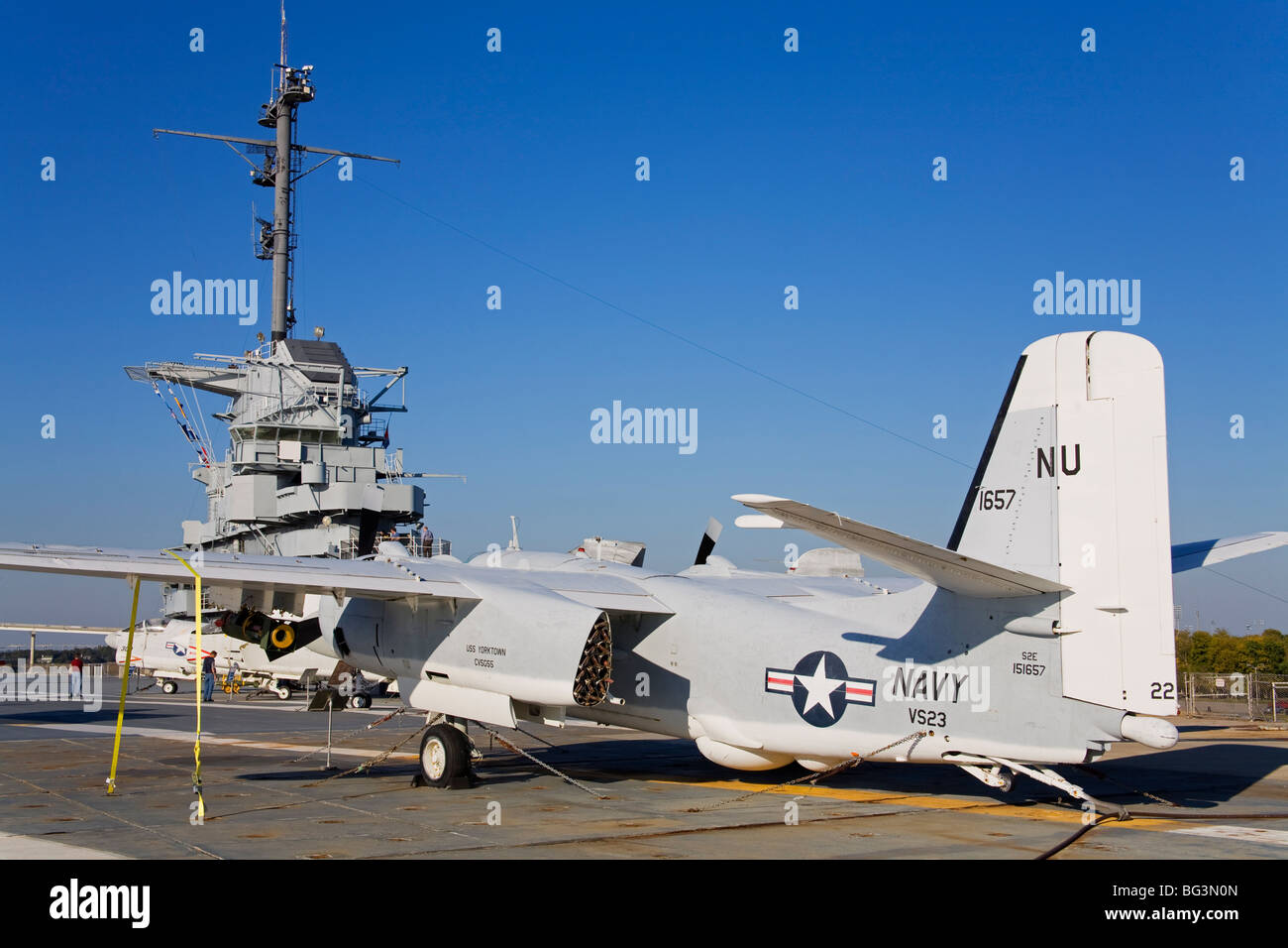 Porte-avions USS Yorktown, Musée Naval et Maritime de Patriots Point, Charleston, Caroline du Sud, États-Unis d'Amérique Banque D'Images