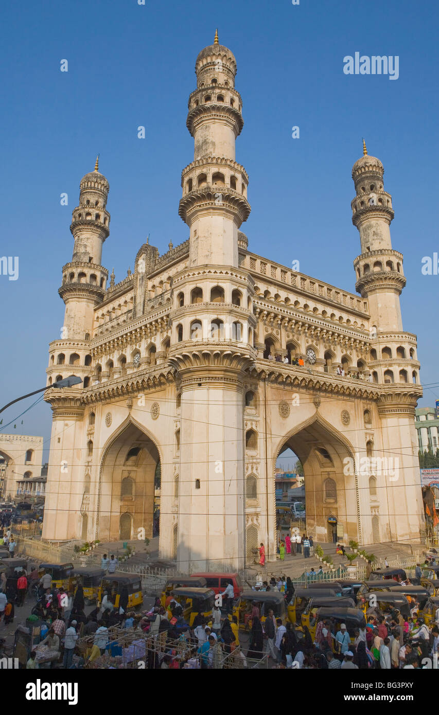 Charminar, Hyderabad, Andhra Pradesh, Inde, Asie Banque D'Images