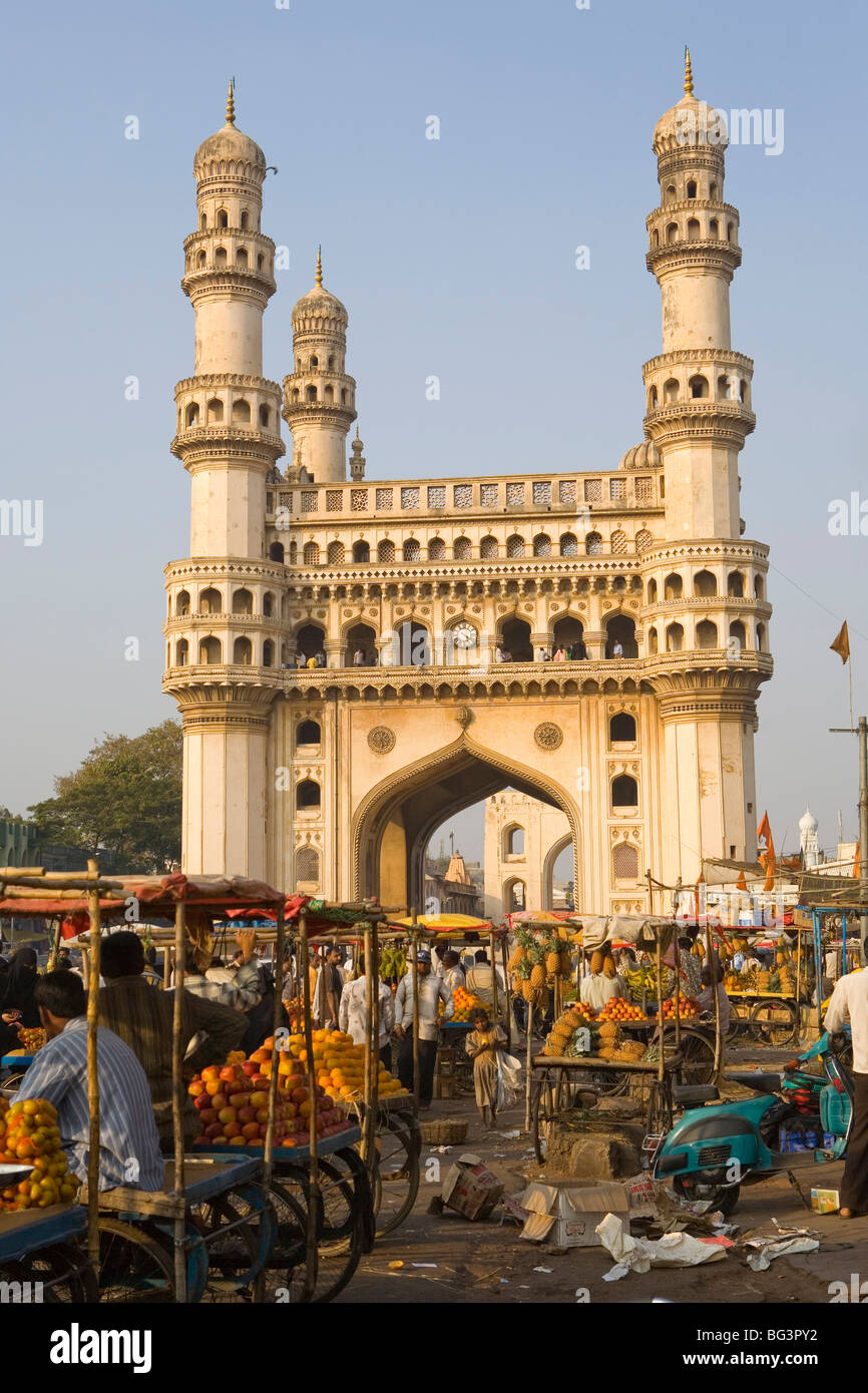 Charminar, Hyderabad, Andhra Pradesh, Inde, Asie Banque D'Images