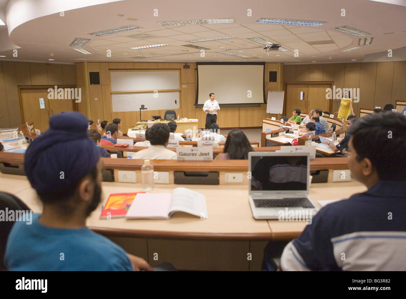 Classe, Indian School of Business, Hi-Tech City, Hyderabad, Andhra Pradesh, Inde, Asie Banque D'Images