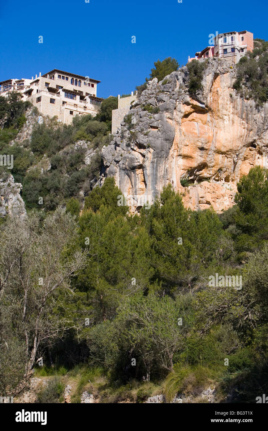 Galilea village, Sierra de Tramontana, Majorque, Îles Baléares, Espagne, Europe Banque D'Images