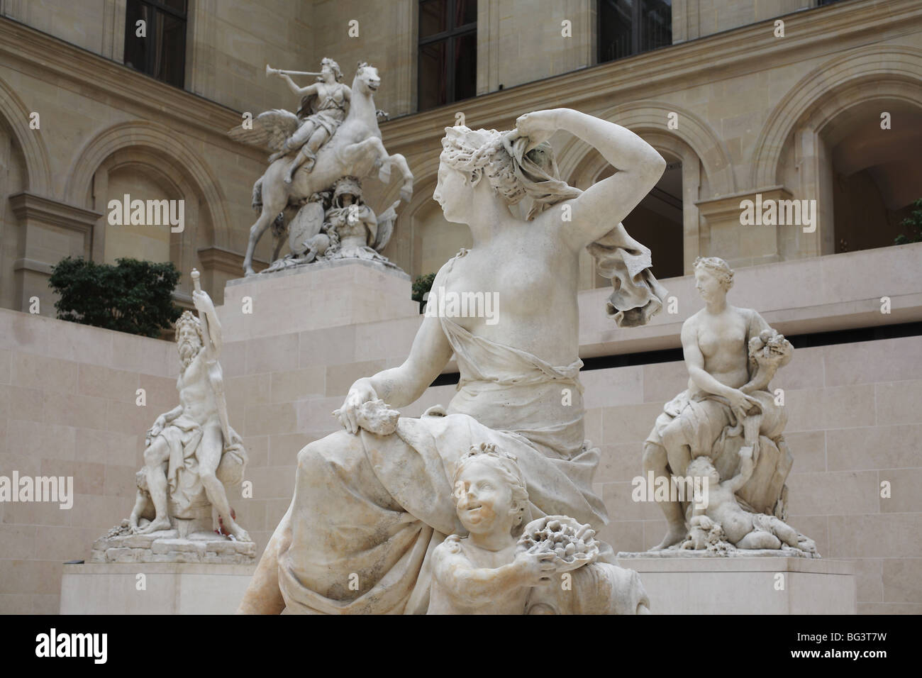 Amphitrite par Antoine Coysevox, Musée du Louvre, Paris, France Banque D'Images