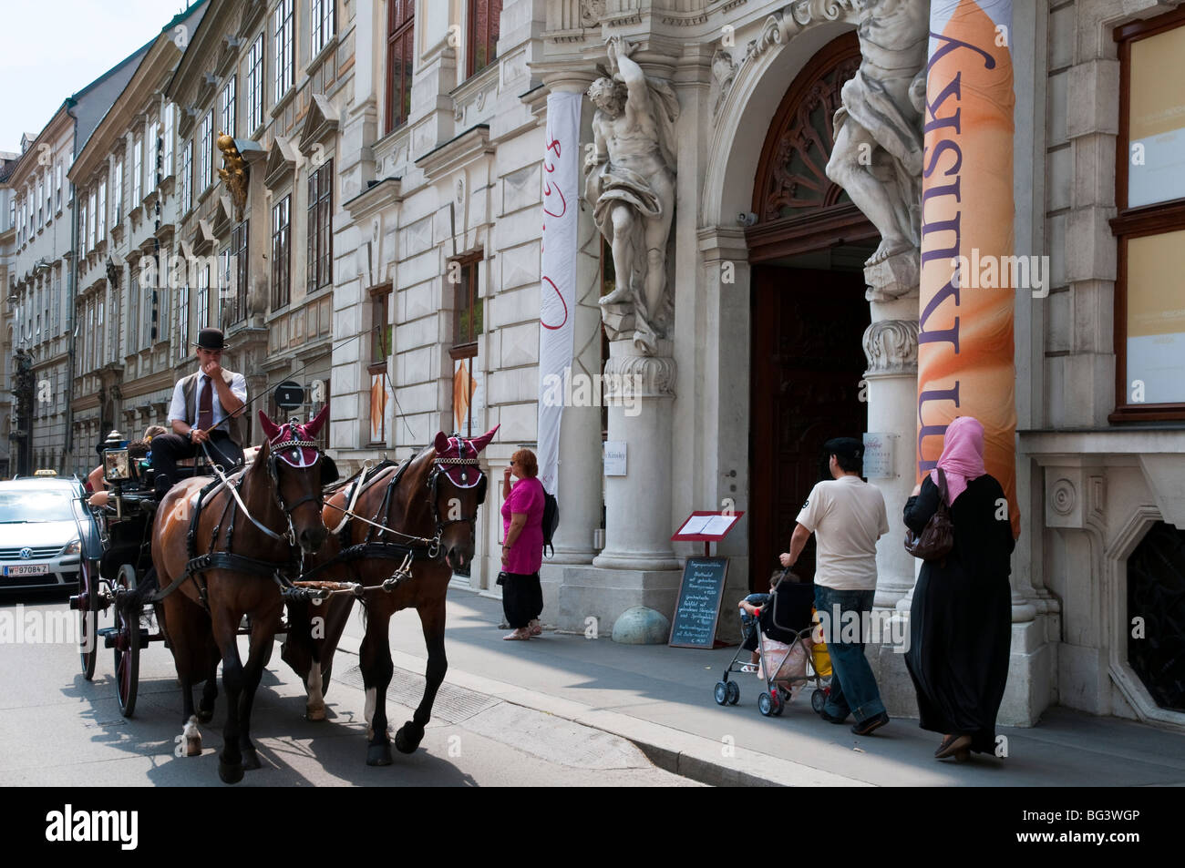 Fiaker, Wien, Österreich | calèche (Fiacre), Vienne, Autriche Banque D'Images