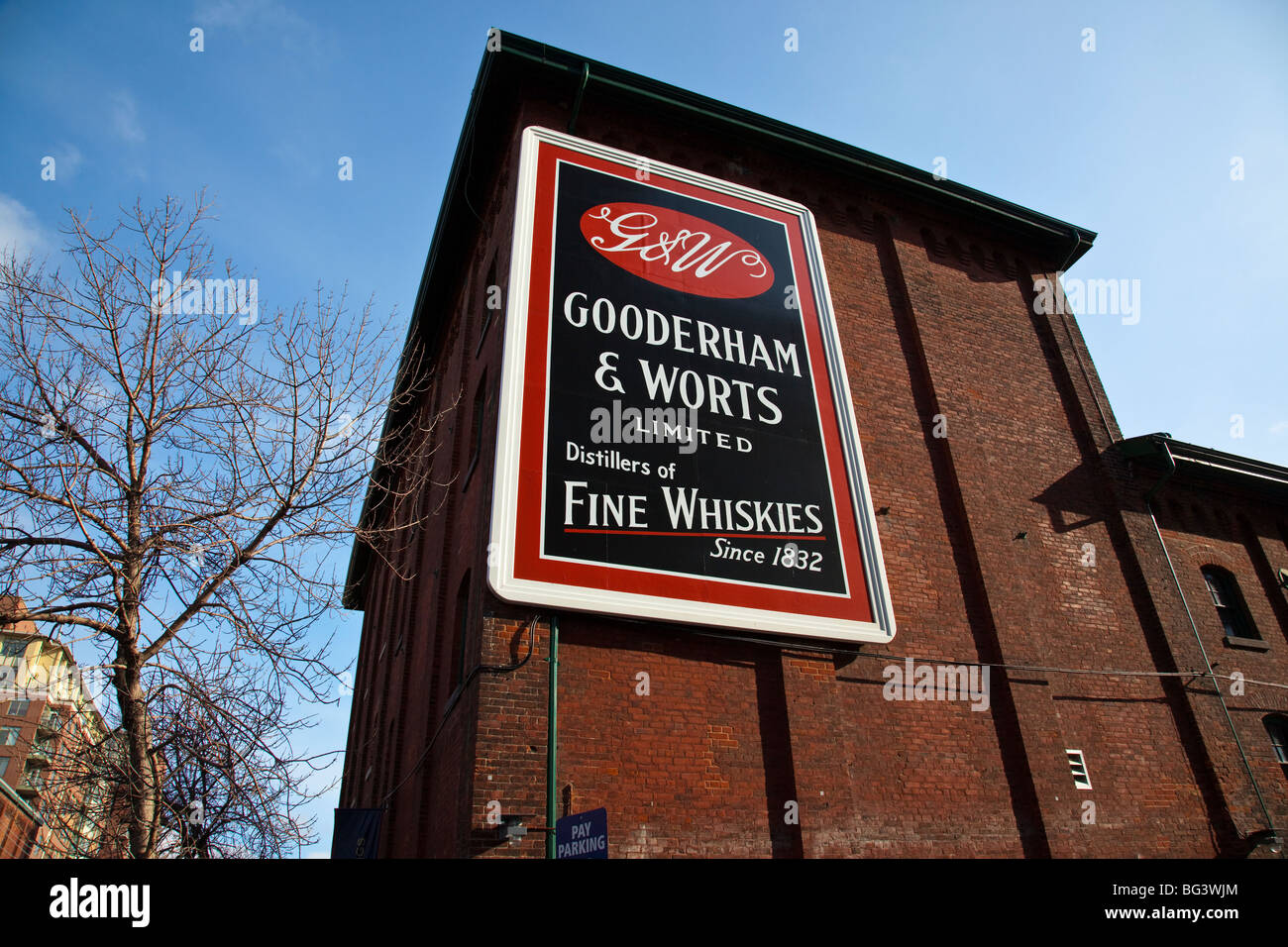 Gooderham and Worts Distillery District de Toronto Canada Banque D'Images