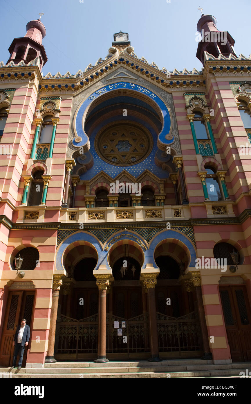 Synagogue de Prague Banque D'Images